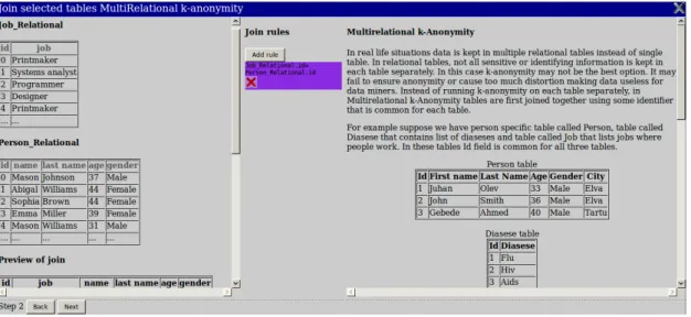 Figure 5: Join table view