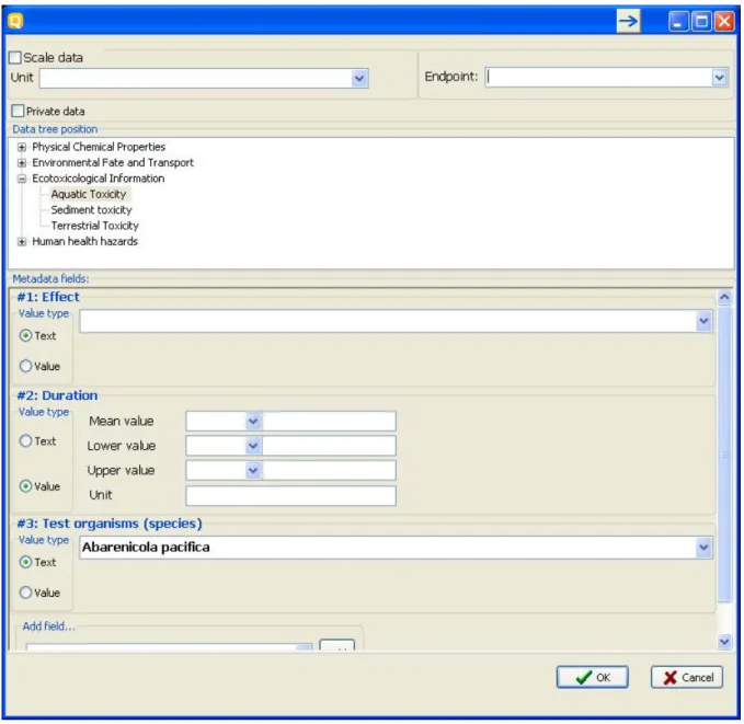 Figure 10: Metadata editor 