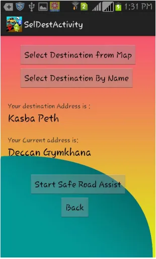 Fig 7: Emergency Contact Page  