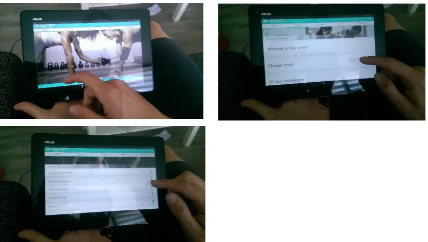 Figure 1: User interface 1, high colour contrast and good visual complexity 