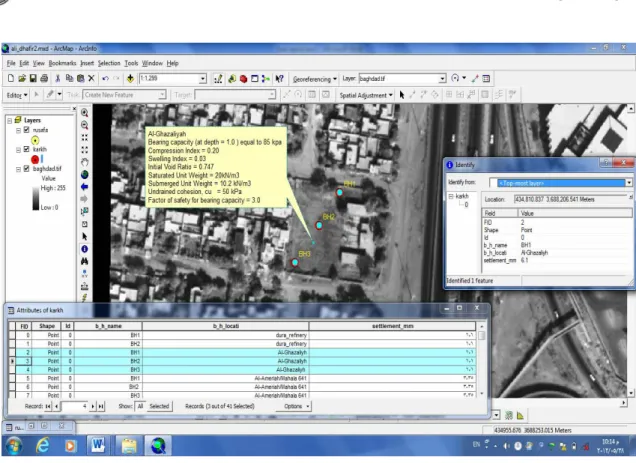 Fig. 11 Laboratory Test by GIS in Al-Baladiat 
