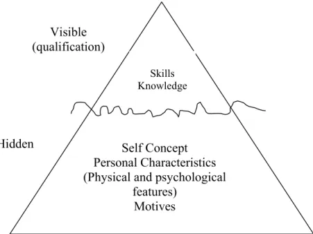 Figure 1: the Iceberg Model and Central and Surface Competencies  Source: Spencer &amp; Spencer (1993: 11) 