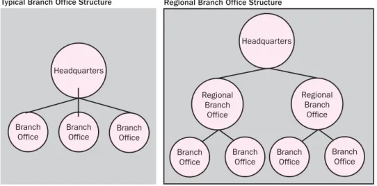 Figure 1-3  Branch office structure example 