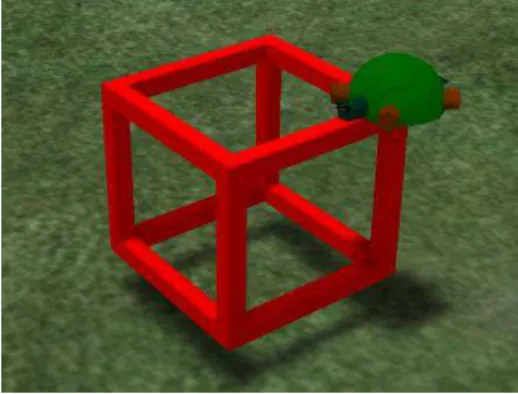 Figure 3 Example of the final construction challenge completed, before programming objects to be  interactive