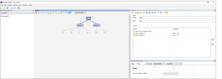 Figure 21:   Author input software from Zingtree Figure 22:   Interactive decision tree output from Zingtree