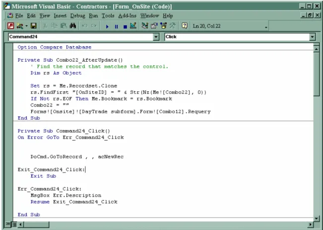 Figure 3.2  Form Module. 