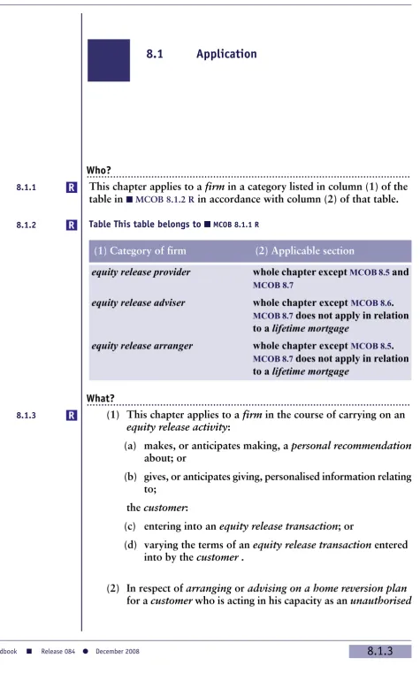 Table This table belongs to ■ MCOB 8.1.1 R