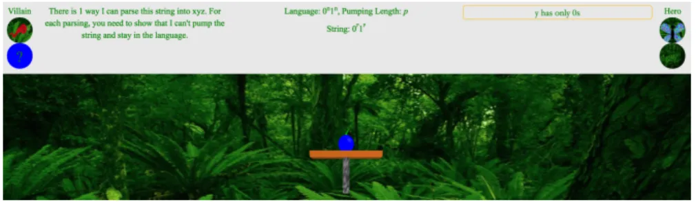 Figure 3.11: Pumping Lemma Activity: Choosing Parsing