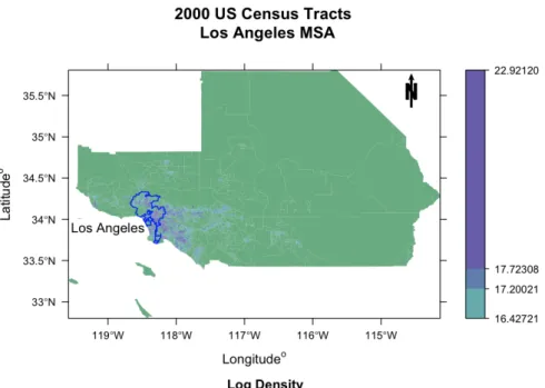 Figure 5: A choropleth map of the Los Angeles MSA.