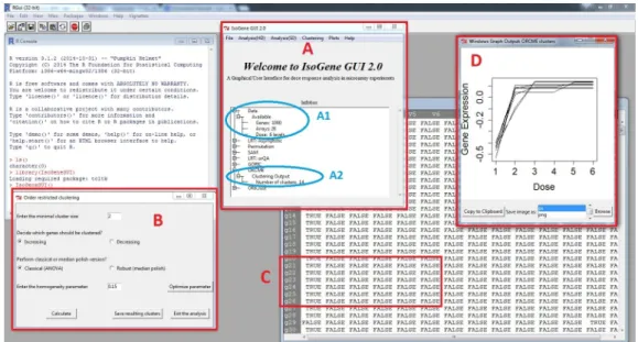 Figure 3: R with opened IsoGeneGUI package.
