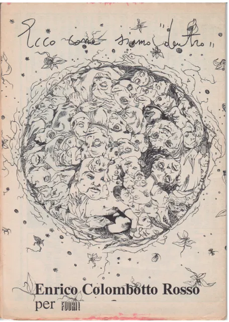 Fig. 6. Enrico Colombotto Rosso, Ecco come siamo ‘dentro’, in Fuori!, n. 2, luglio-agosto 1972, quarta di copertina.
