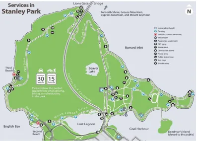 Figure 2. Map of Queen Elizabeth Park Show Activity Areas Source: City of Vancouver Parks Board 
