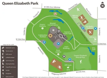Figure 1. Map of Stanley Park Showing the Various Activity Areas. Source: City of Vancouver Park Boards