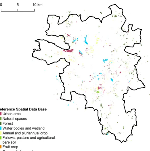 Fig. 1. Distribution of the collected polygons - Vector ﬁle in ESRI shape format available here:  http://dx.doi.org/10.18167/ 
