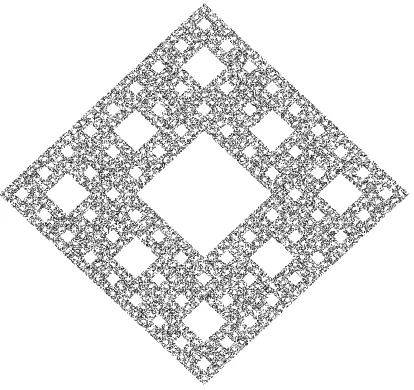 Figure 4: Example of 5 · 104 points sampled uniformly at random on a Sierpinski carpet