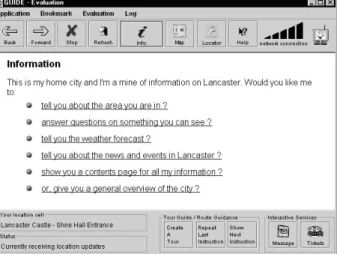 Figure 5: Choices for accessing information. 