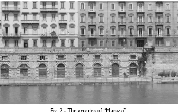 Fig. 2 - The arcades of “Murazzi”. 