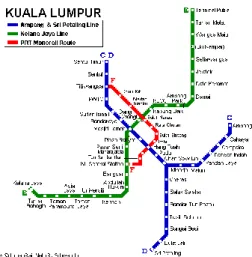 Fig. 1 KL’s Integrated LRT Network [5] 