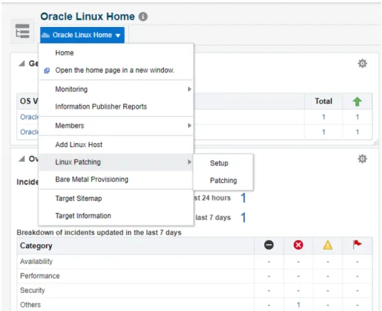 Figure 4-1    Oracle Linux Home