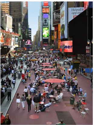 Figure 8. project had doubled the amount of bicycle lanes in NYC, improving travel speeds for motor vehicles as well