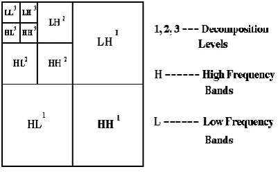 Figure 3 DWT filter up to 3-level 
