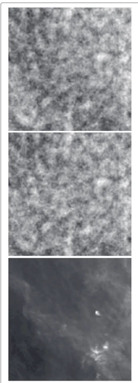 Figure 2 Observations on the three of the nine channels (lowest,