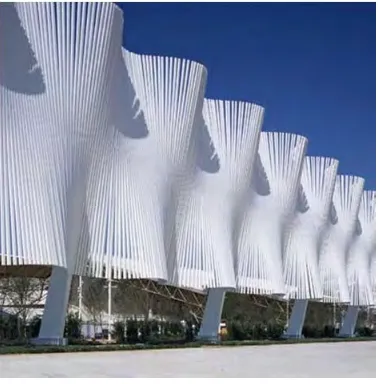 Fig. 5. Calatrava, The Nations Wall.  Source: https://www.flickr.com/photos/georgiatech/32272496102/ - Creative Commons Licence, Public Domain Mark 1.0 