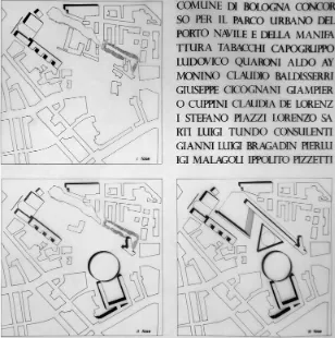 Figure 4. Competition drawing. Phases of the realisation.  (Courtesy of Stefano Piazzi architect