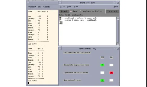 Figure 3 - The SQL-EDDI environment in use