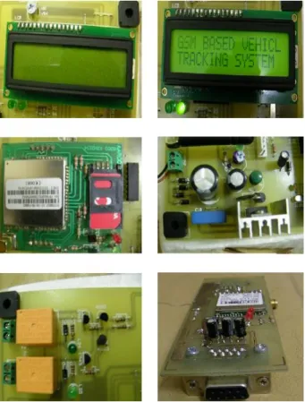 Fig. 17. PCB Board pointing LCD and GSM Modem. 