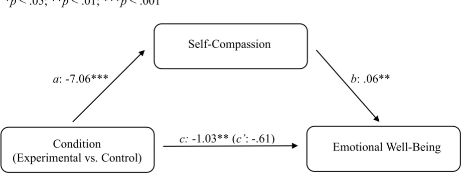 Figure 6. Unstandardized regression coefficients for the relationship between Condition and 