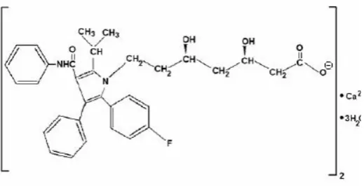 Fig. 01: Structure of atorvastatin calcium
