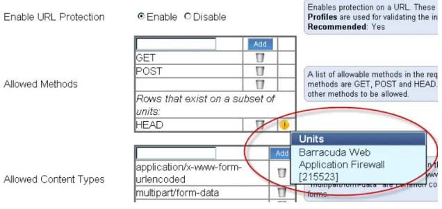 Figure 3. Exception circle indicates the Service is unique to the device by Name.