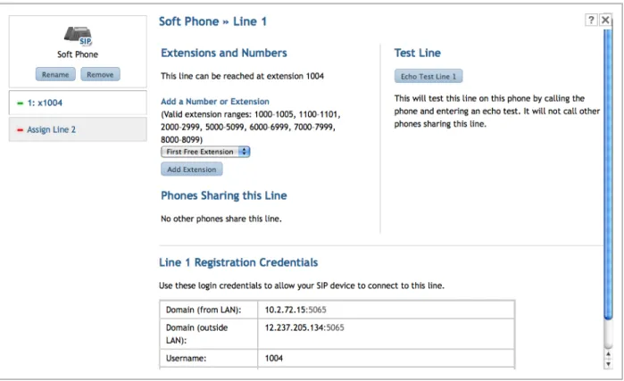 Figure 4.4: Details For A SIP Soft Phone (Generic SIP Device)