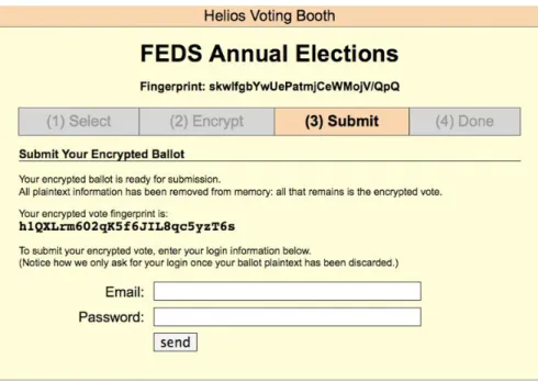 Figure 2: Authenticating the Voter