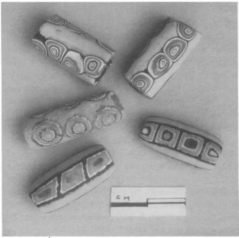 Figure 5. An ancient glass bead illustrated by Callmer ( 1977) and its Kiffa powdered-glass equivalent