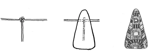 Figure 7. The grass support for a triangular Kiffa bead. 