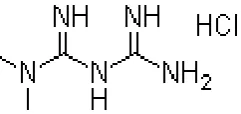 Figure 02: Structure of metformin Hcl