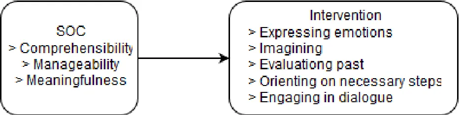 Figure 1. Analysis schematic, binary logistic regressions of SOC on codes of intervention.