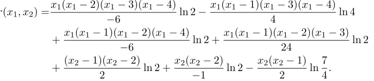 Table 2: Coeﬃcients computations of polynomial (9)