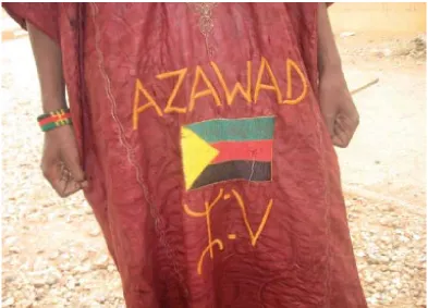 Figure 3: Azawad Flag on Clothes. 