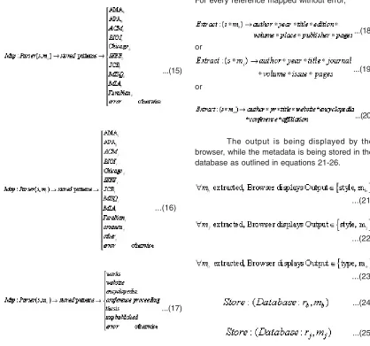 Fig. 3: Regular expressions for analyzing the ACM Journal Reference Style