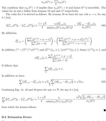 Figure 4:Lemma 19 Consider the algorithm in Figure 7. With probability at least 1´δ, the followingstatements hold: