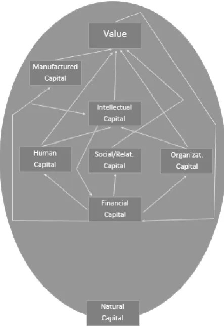 Figure 1. Mapping of capital indicators and their relationship towards value. 