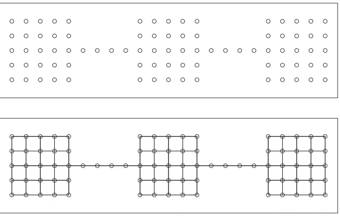 Figure 2: The original conﬁguration (top) and initial local graph (bottom)
