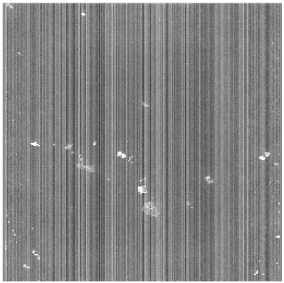 FIGURE 7: A gray scale map of the real-time capacitance data of the array of the chip, eachpixel here represents the real time relative capacitance value of one electrode
