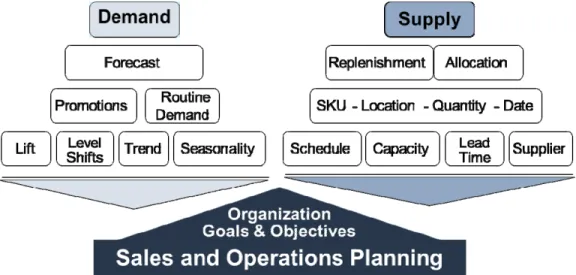 Figure 5 illustrates the demand and supply model. The critical success factors are not the  principles of demand and supply balancing, which are understood; they are careful design and  execution in the company and among its trading partners