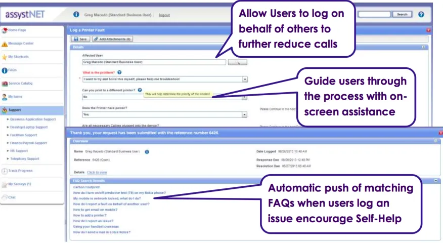 Figure   12:   Screenshot   #4   of   the   Assyst   tool.   