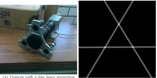 Figure 1.1: Camera setup and laser projection