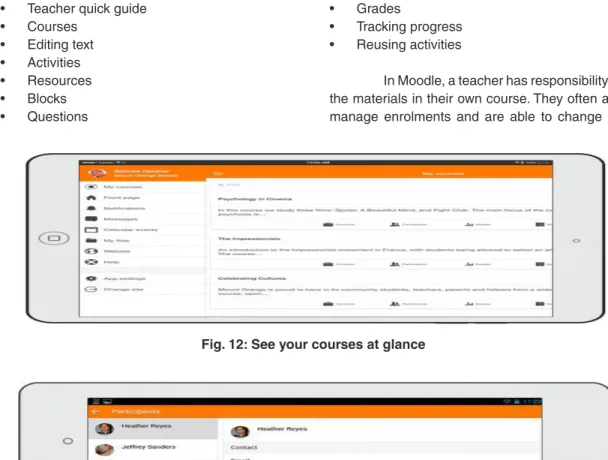 Fig. 12: See your courses at glance